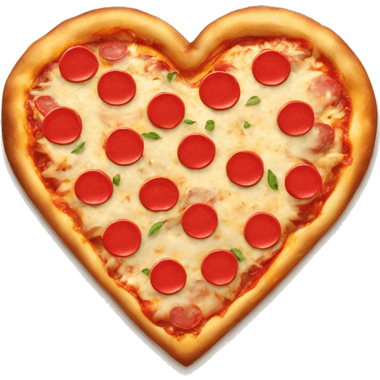 Heart shaped pizza emoji