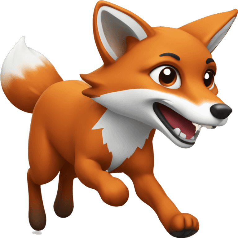 Fox running emoji