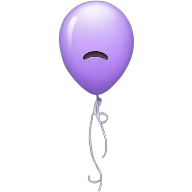 Lilac sad balloon emoji