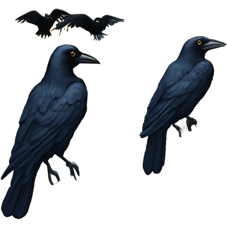 Van Gogh crows painting  emoji