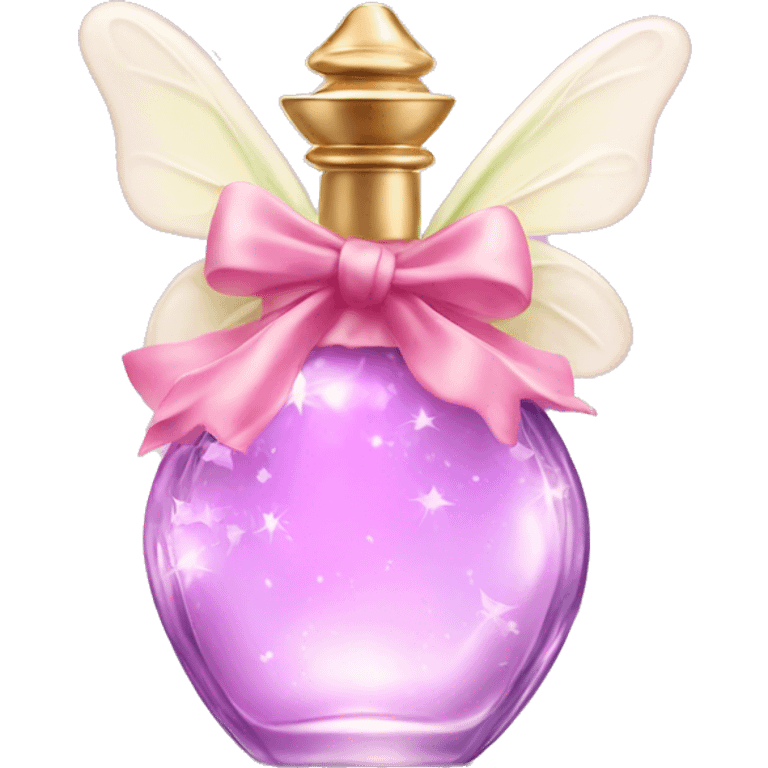 Fairy perfume with bow emoji