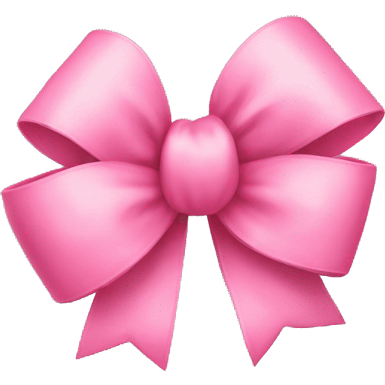 Pink bow heart emoji