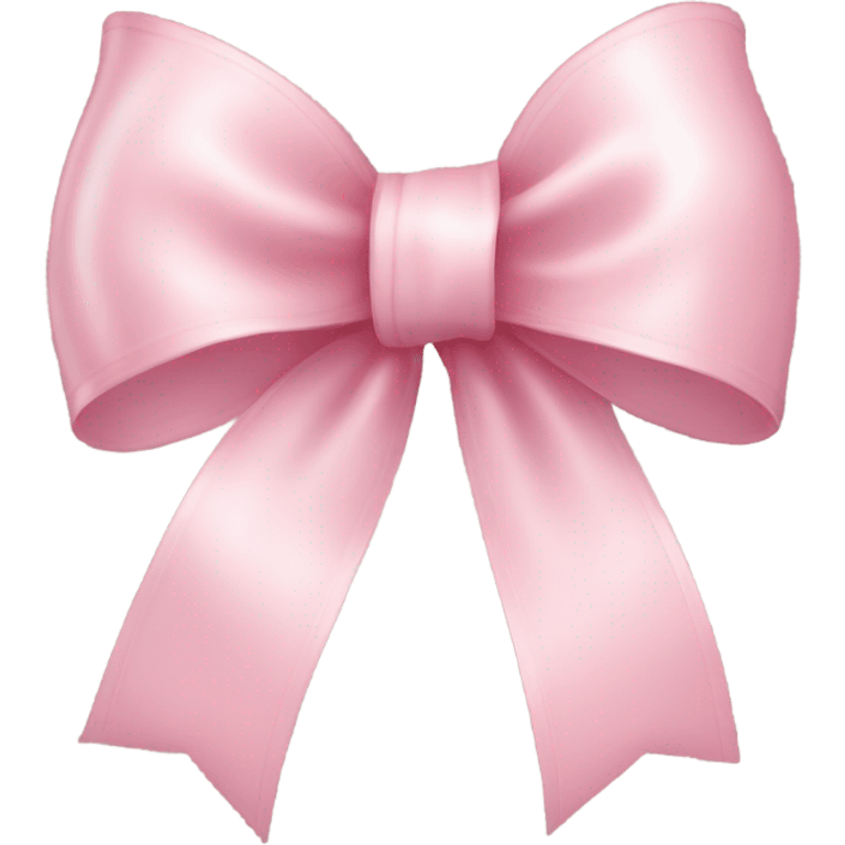 light pink ribbon bow emoji