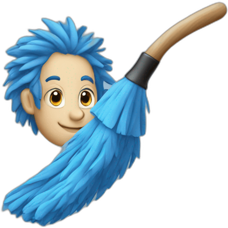 Duster bleu emoji