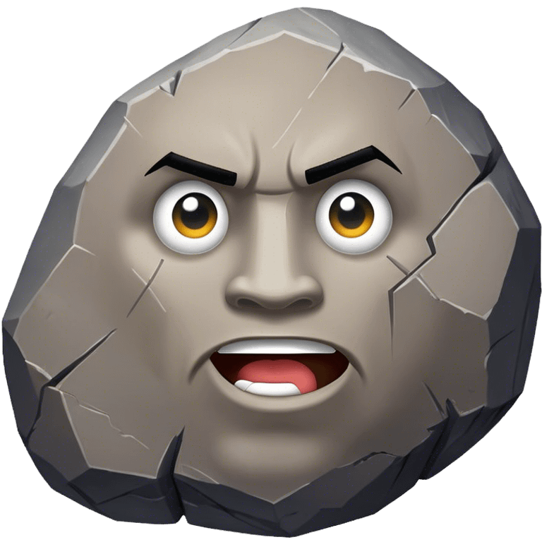 The rock emoji