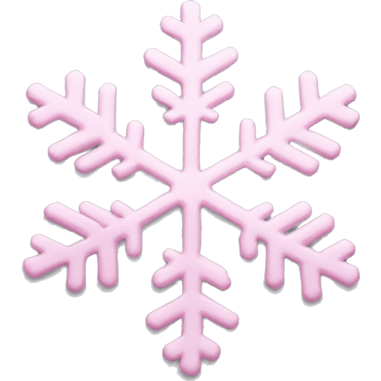 pastel pink snowflake  emoji