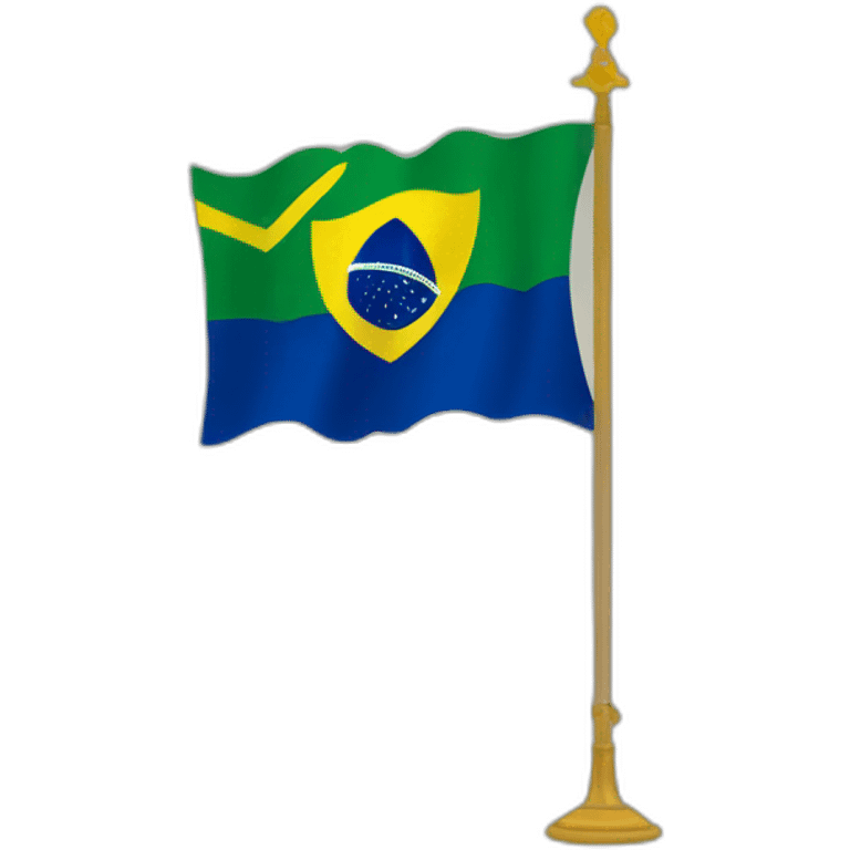 Monarchist Brazil flag emoji