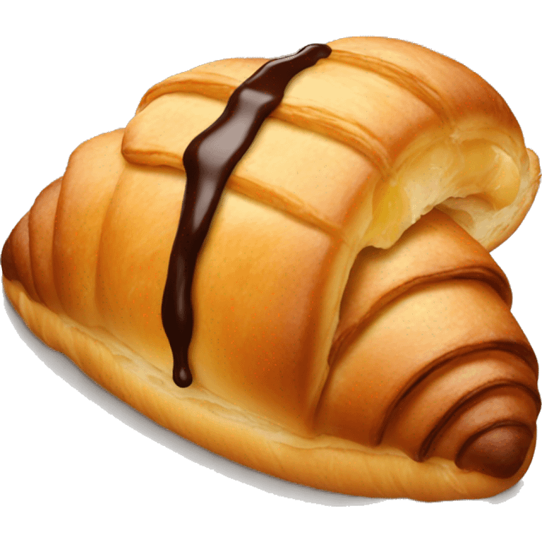 Chocolate croissant  emoji