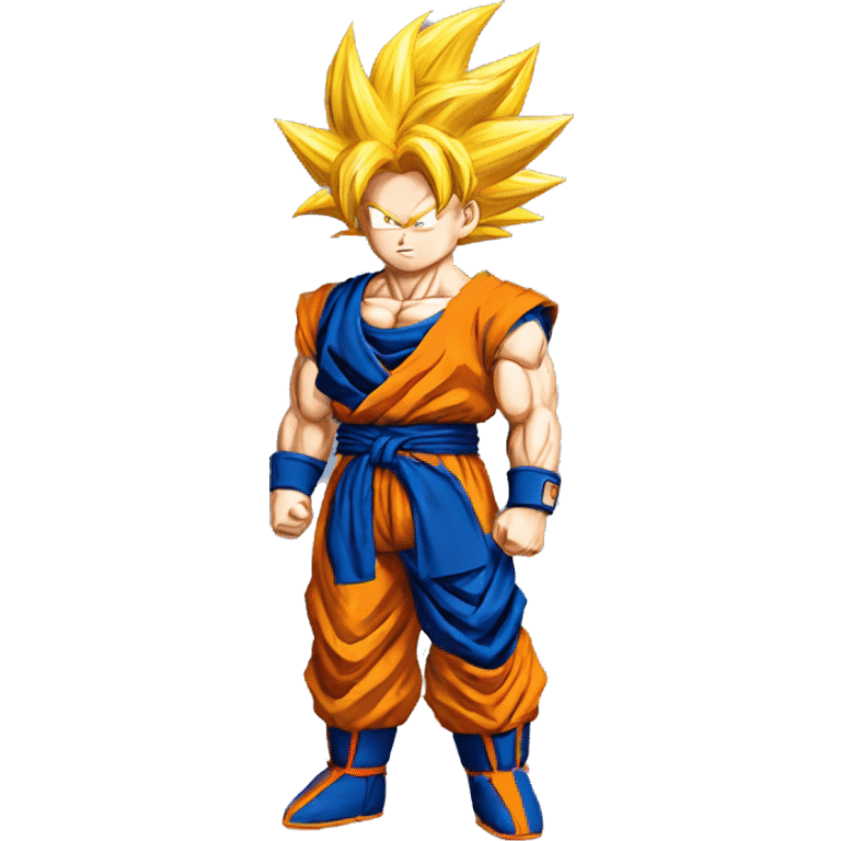 Goku en mode saiyan emoji