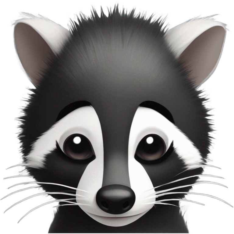 Raccoon opossum and skunk sitting together emoji