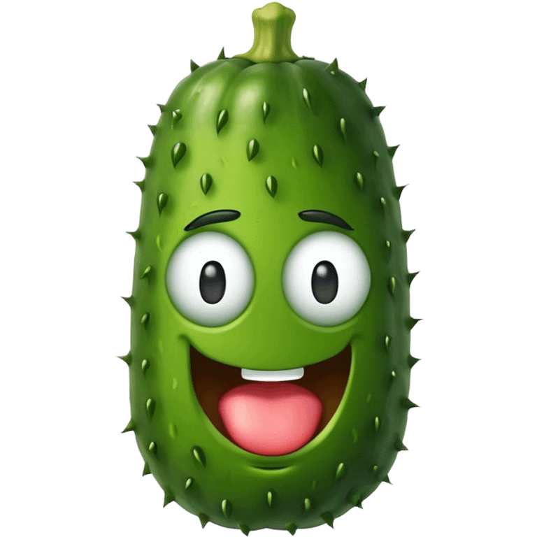 Mad pickle emoji