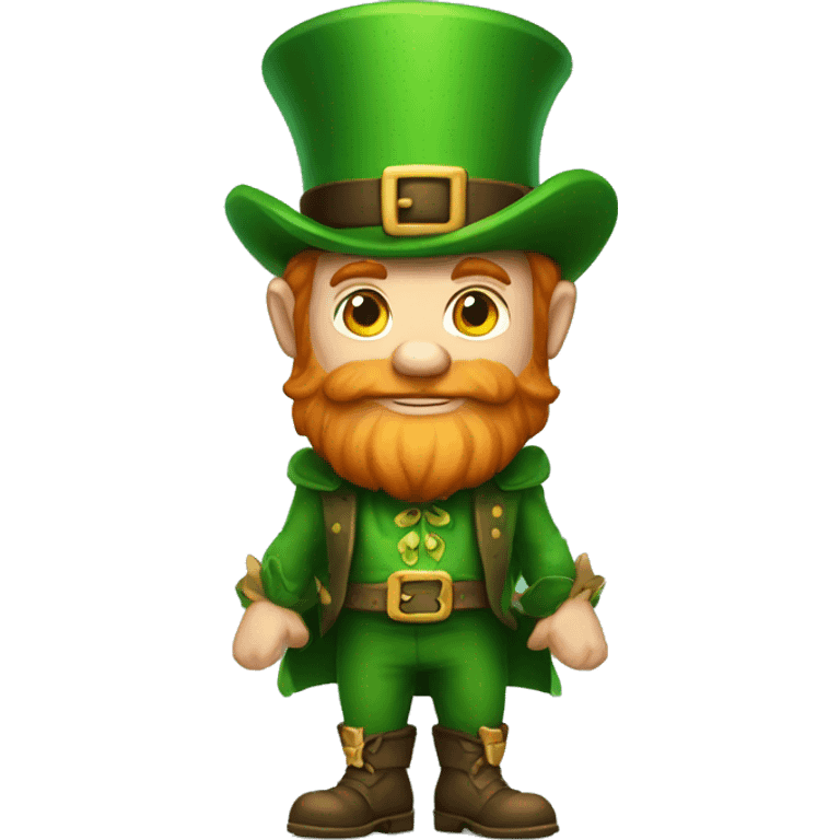 leprechaun shoulder shrug don't know emoji