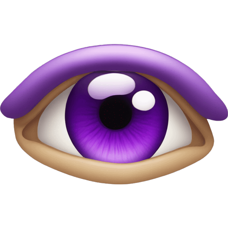 Ojo color morado emoji