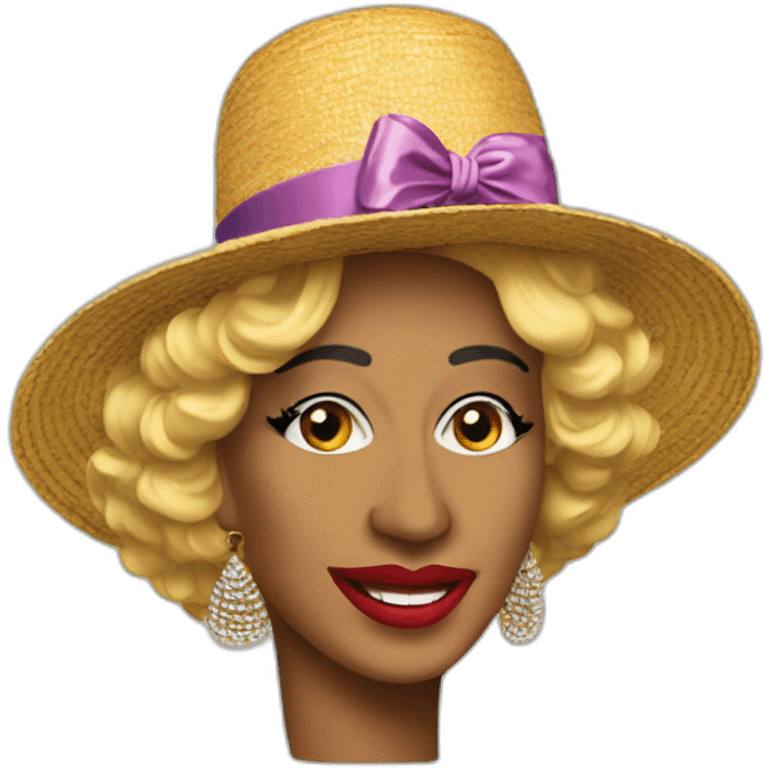 celia cruz with hat emoji