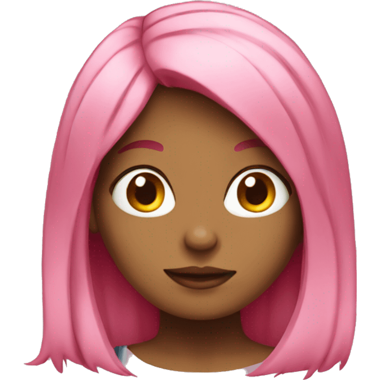 Girl with pink hair  emoji