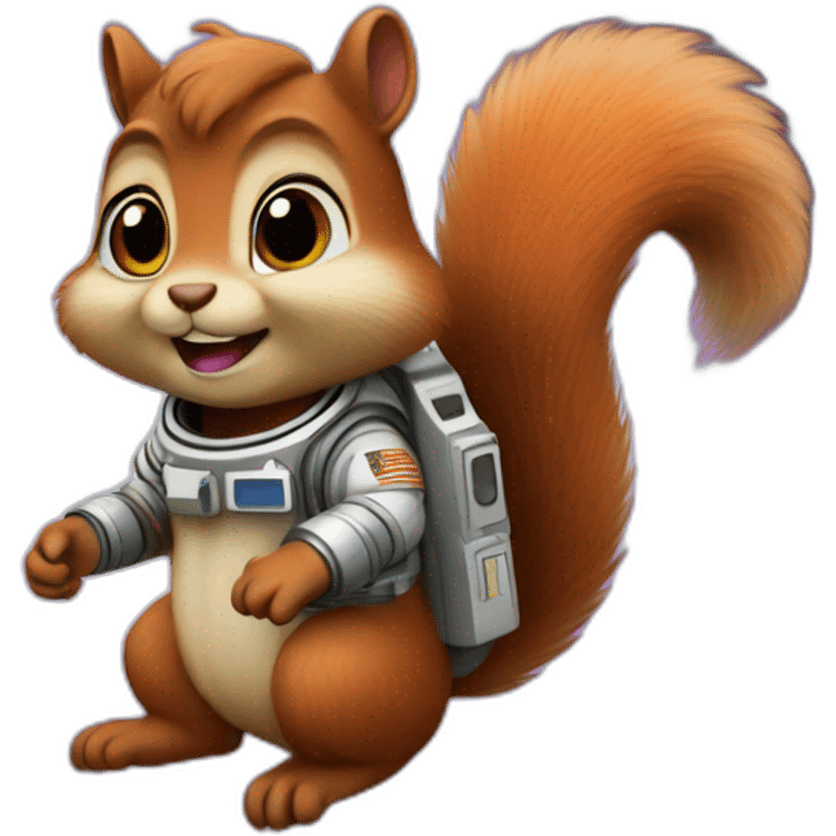 Squirrel in space emoji