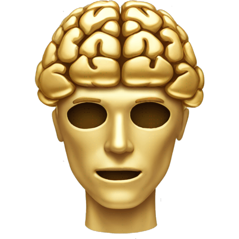 gold brain emoji