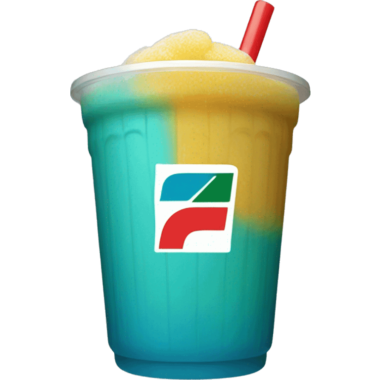 7/11 slushie blue raspberry flavor emoji