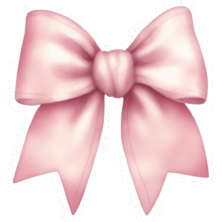 Light Pink water colour bow  emoji