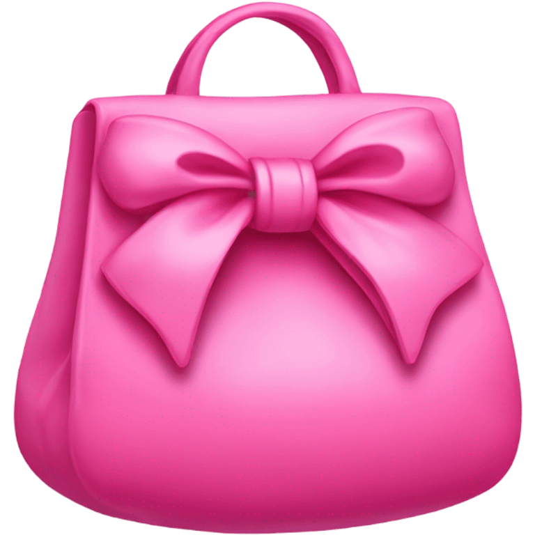 pink bag with bow emoji