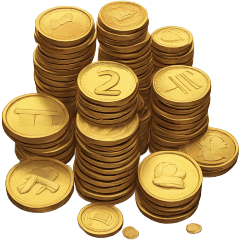 coins stacked emoji