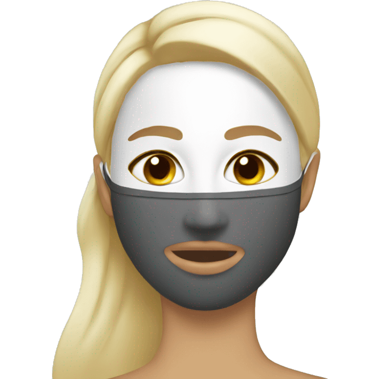 face mask skincare emoji