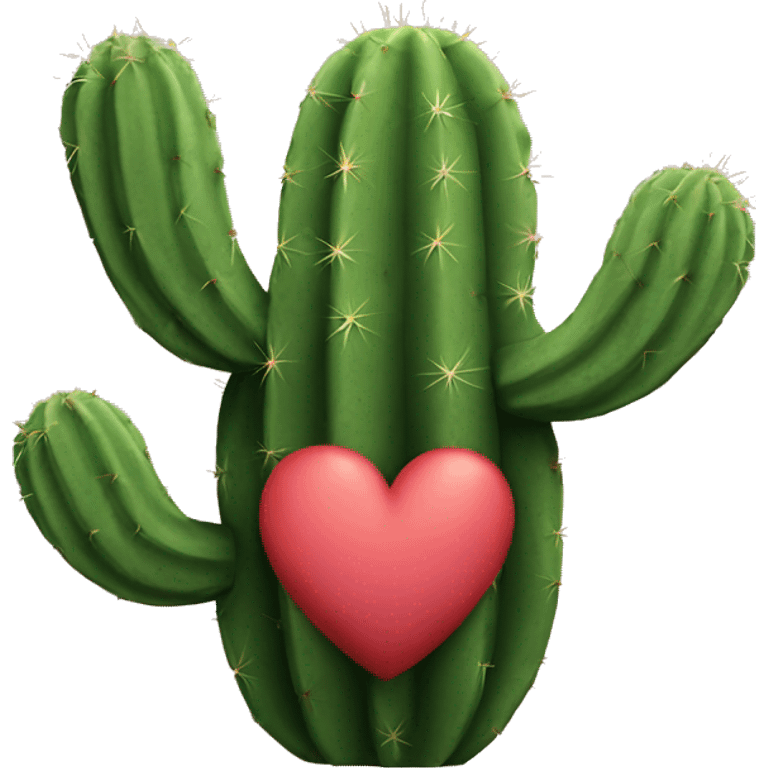 Cactus heart emoji