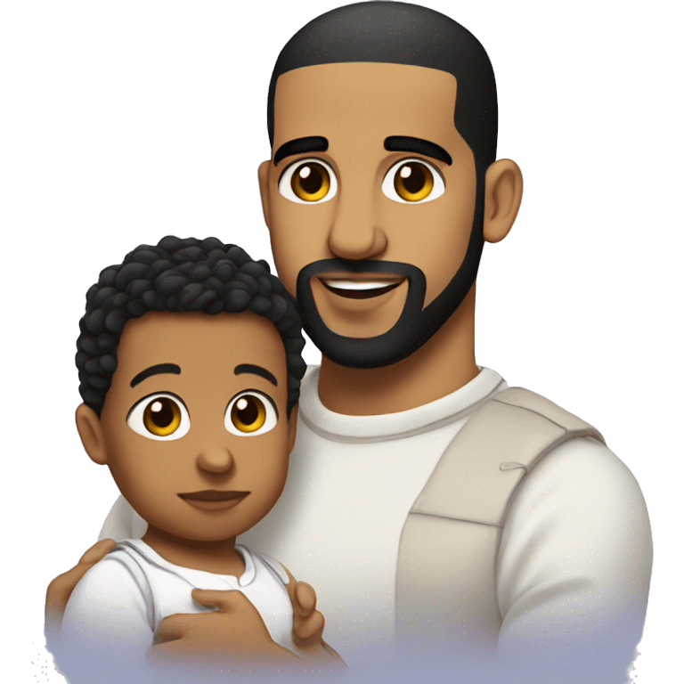 Drake with a baby emoji