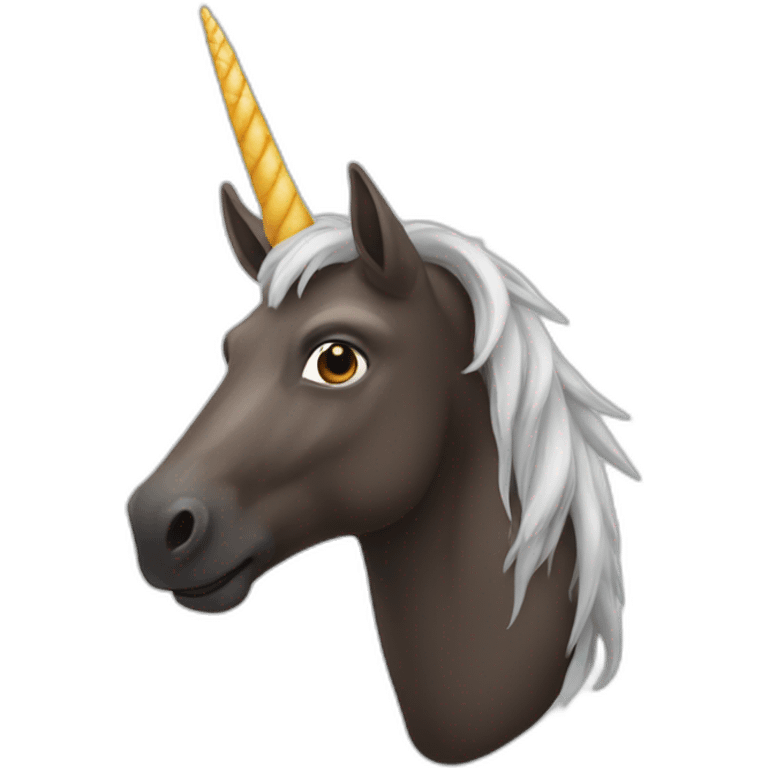 castor avec corne de licorne emoji