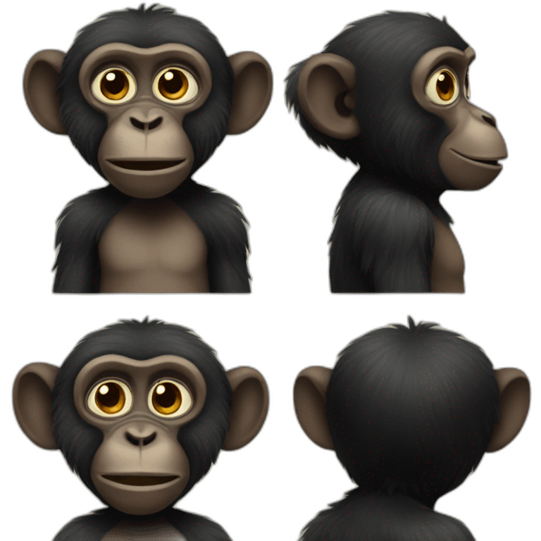 black monkey emoji