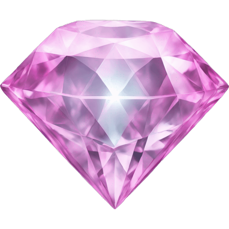 A jewel or gem emoji. Depicted in the shape of a classic diamond but in the bright pink color of an aquamarine emoji