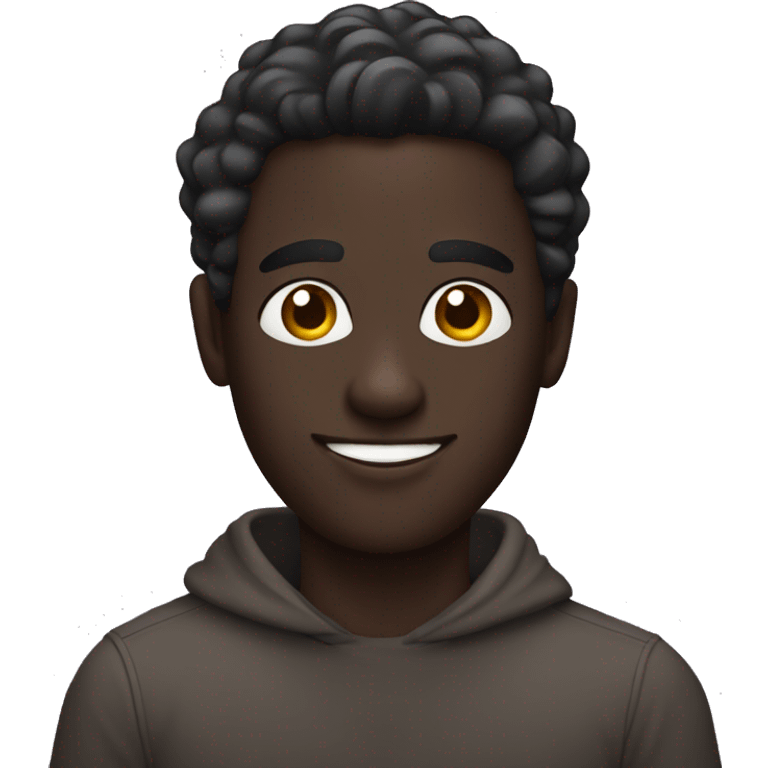 Dark Skin Gay guy having fun emoji