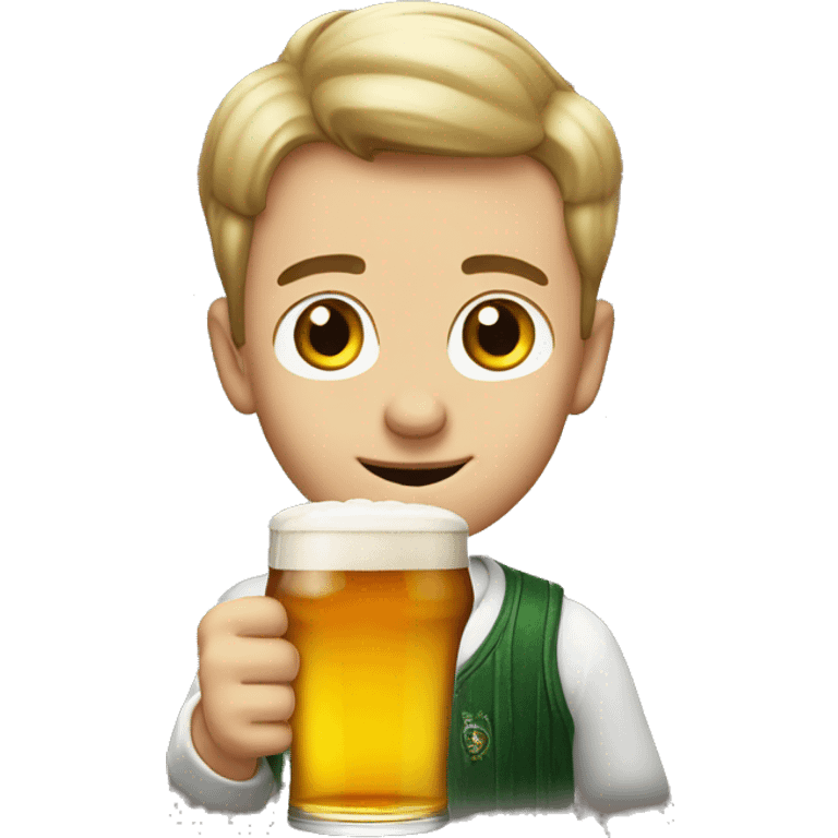 Lad with a pint of carlsberg emoji