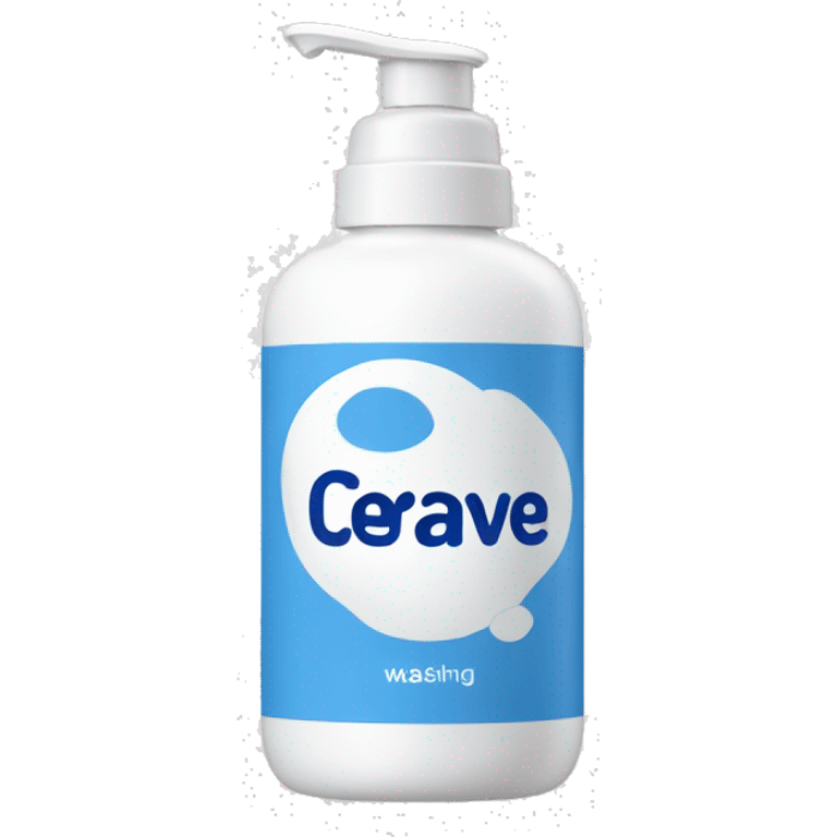 cerave washing foam bottle emoji