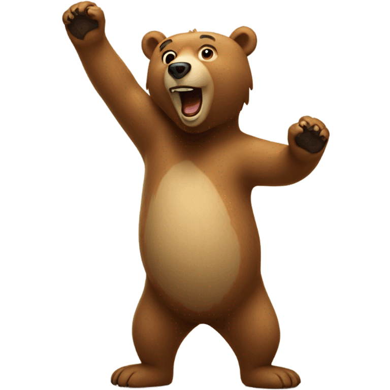 Dancing bear emoji