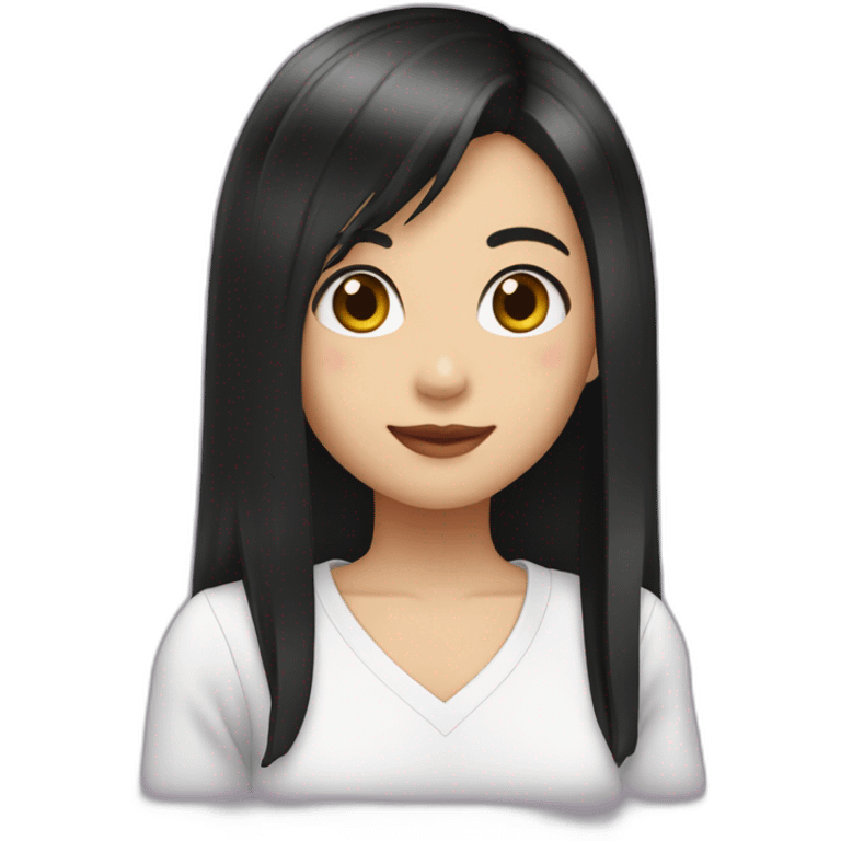 Sudo Maimi（Girl・Whitening・Long hair・Black Hair） emoji