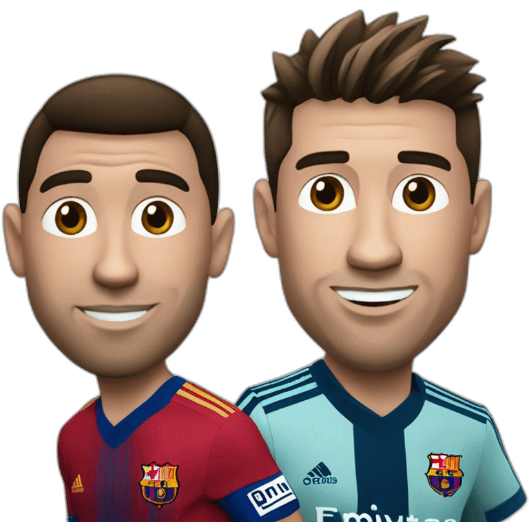 Ronaldo et Messi emoji