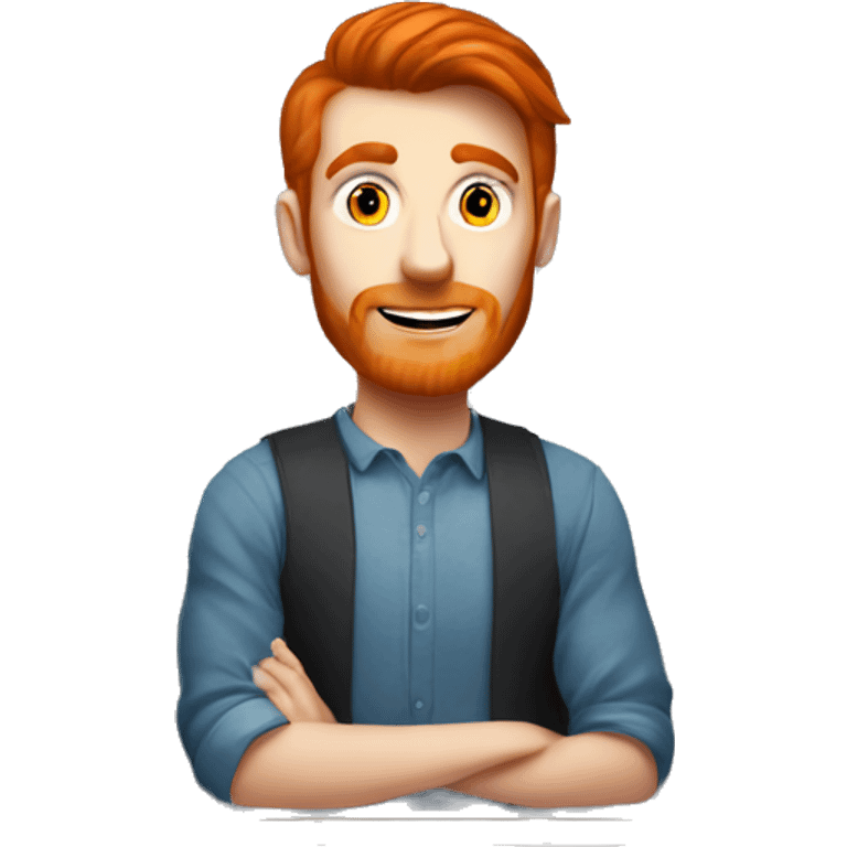 redhead man near atm emoji