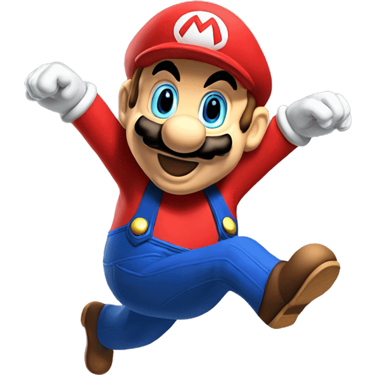 super mario jumping emoji