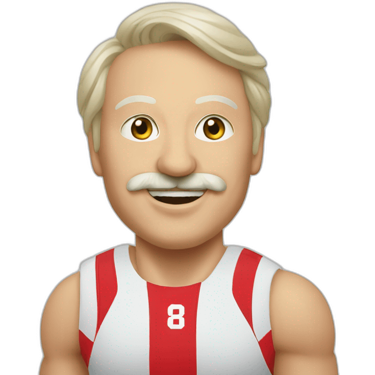 Lukashenko playing volleyball emoji