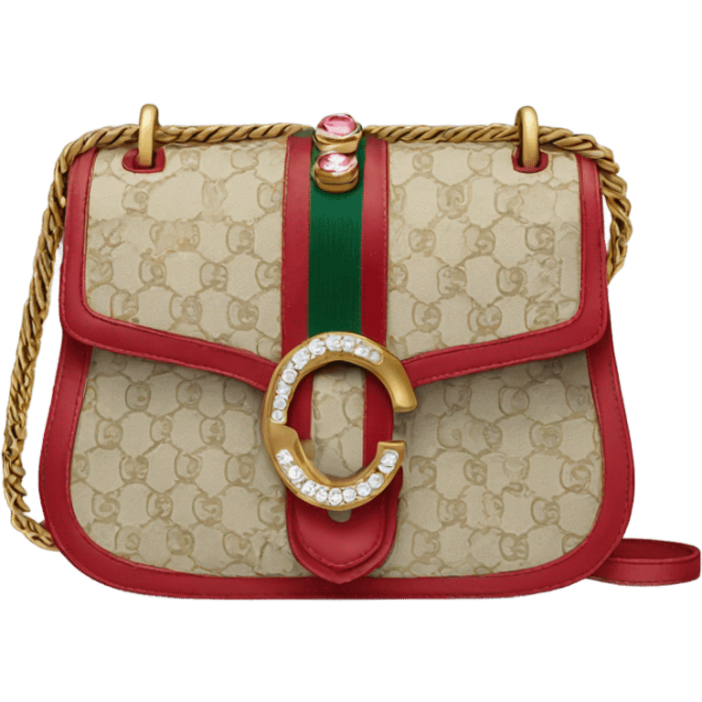 Gucci bag with rhinestones  emoji