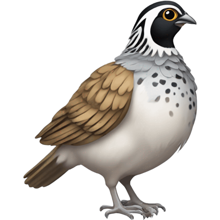 quail with injured wing emoji