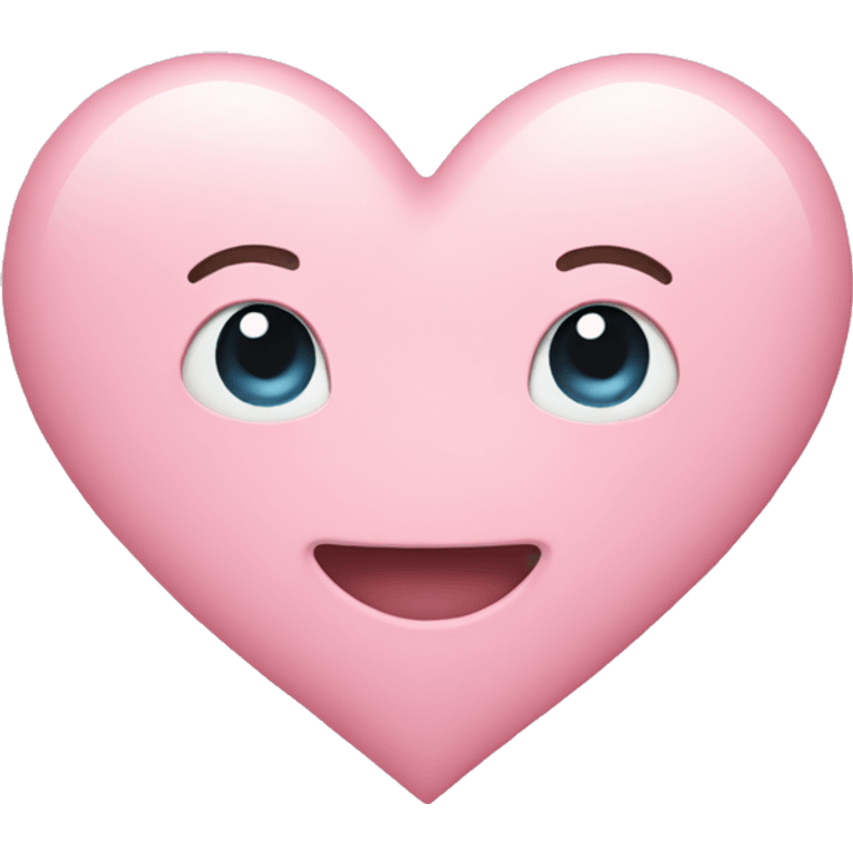 Pastel pink heart emoji