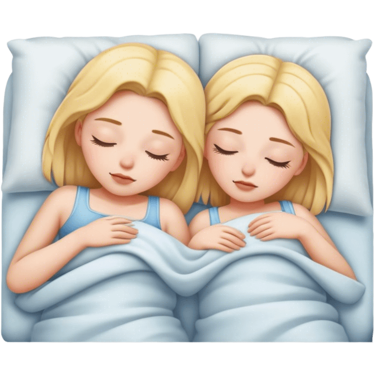 Girls sleeping emoji