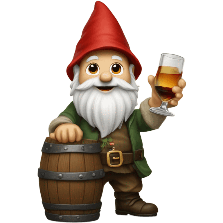 gnome pouring some rum out emoji