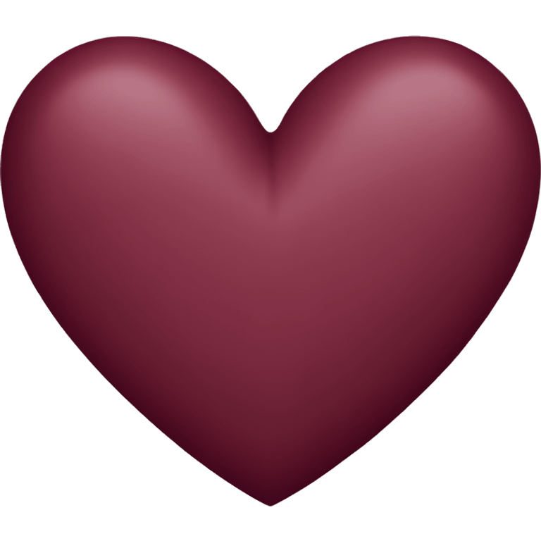 burgundy heart emoji