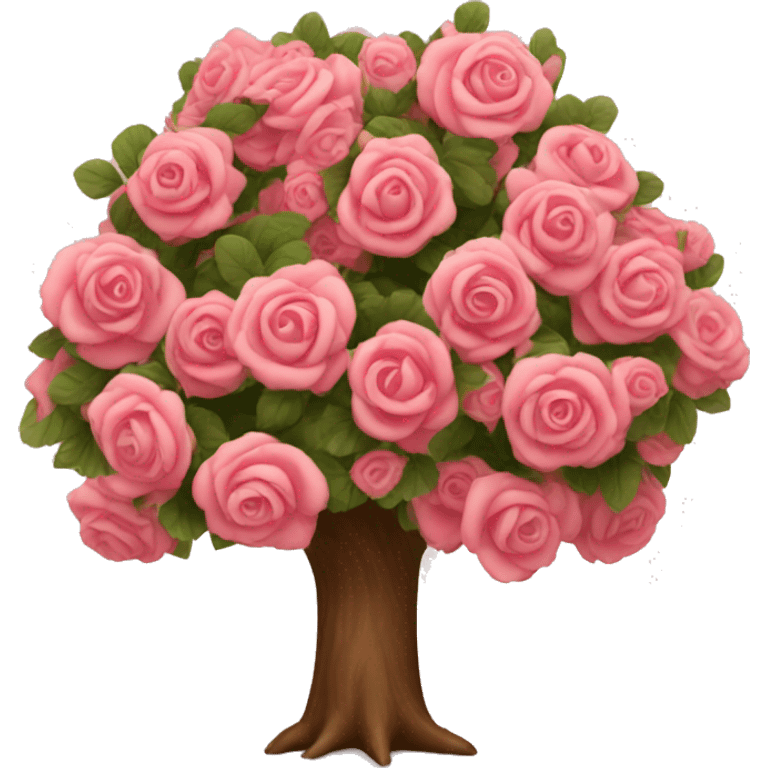 Tree with roses emoji