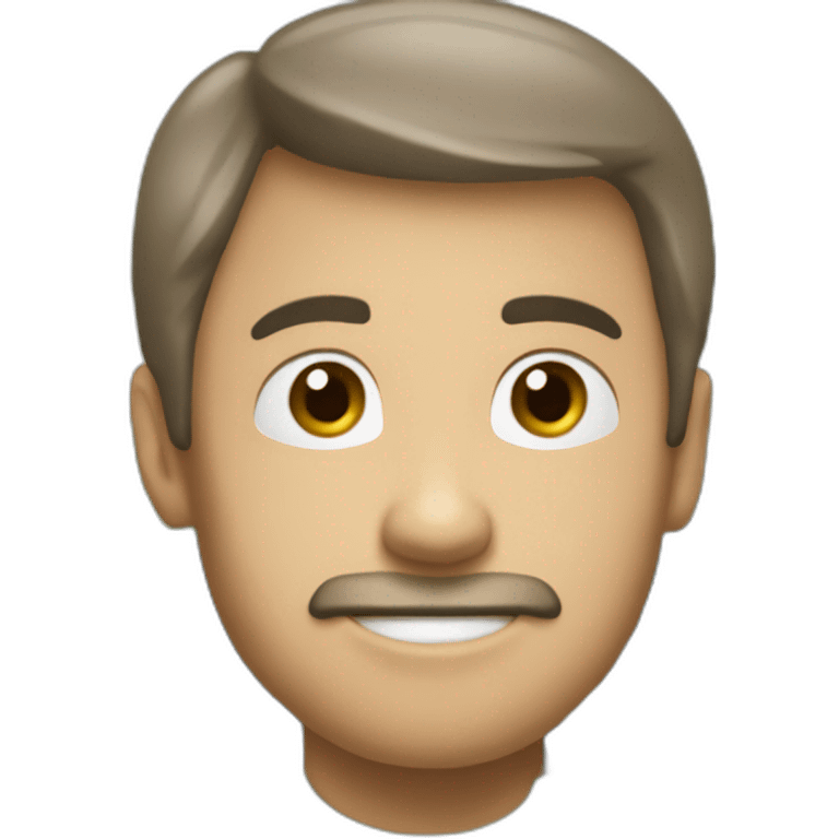 Homme avec une tête de tracteur emoji