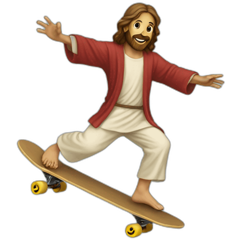 jesus kickflip emoji