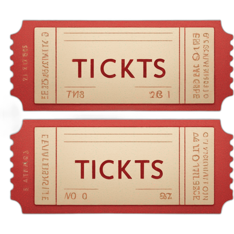 red tickets emoji